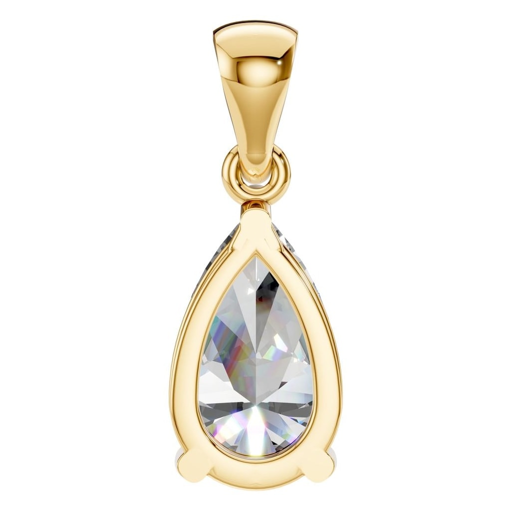 PE-1923 Yellow Gold Pendant SET - BACK