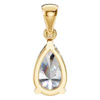 PE-1923 Yellow Gold Pendant SET - BACK