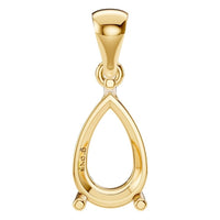 PE-1923 Yellow Gold Pendant UNSET - Main View