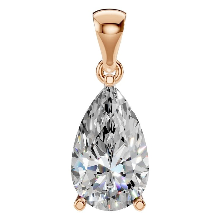 Solitaire Pendant Mounting - Pear 10x6mm