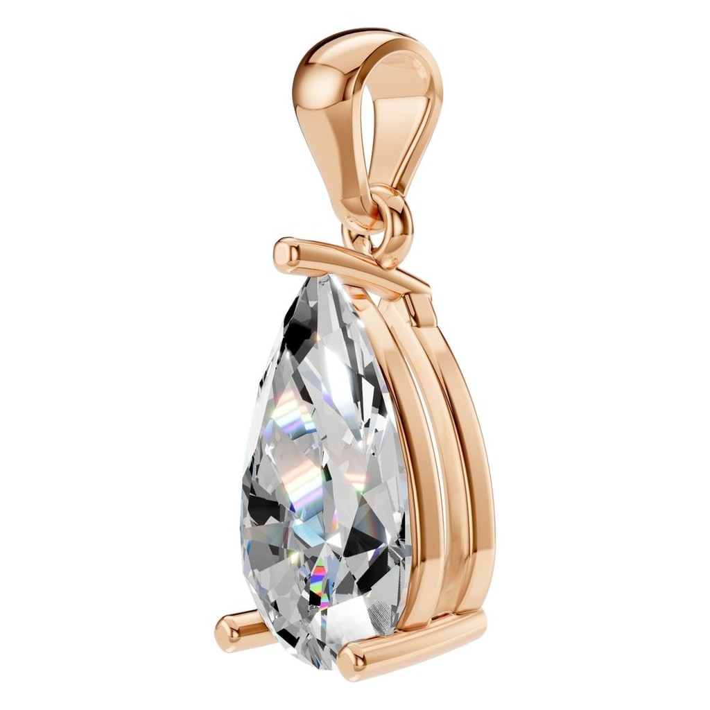PE-1923 Rose Gold Pendant SET - ANGLE