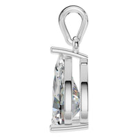 PE-1923 White Gold Pendant SET - Side View