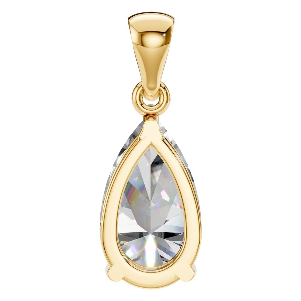 PE-1923 Yellow Gold Pendant SET - BACK