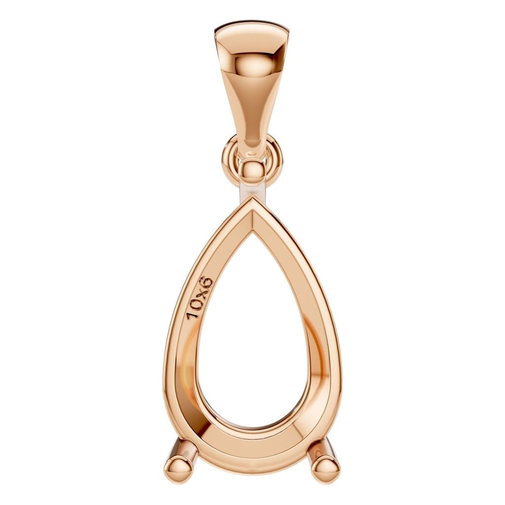 PE-1923 Rose Gold Pendant UNSET - Main View