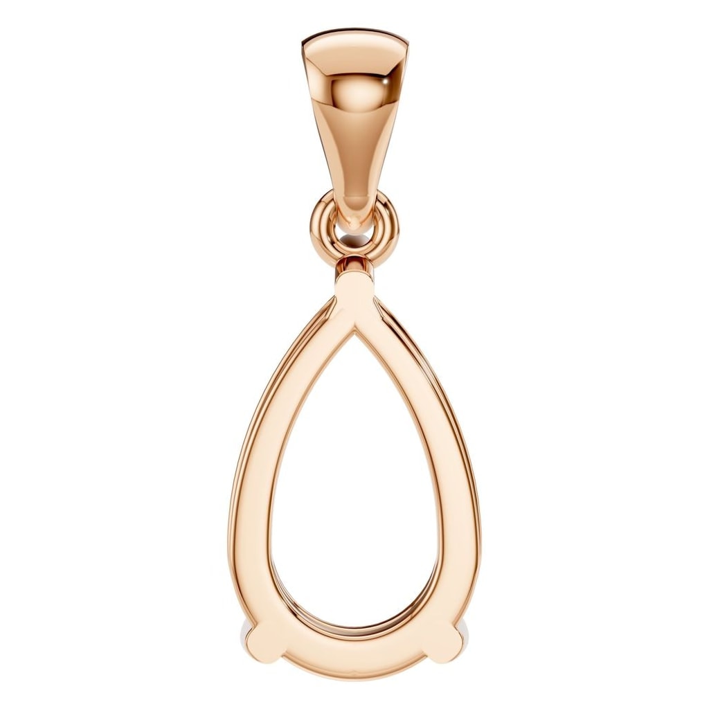PE-1923 Rose Gold Pendant UNSET - BACK