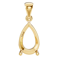 PE-1923 Yellow Gold Pendant UNSET - Main View