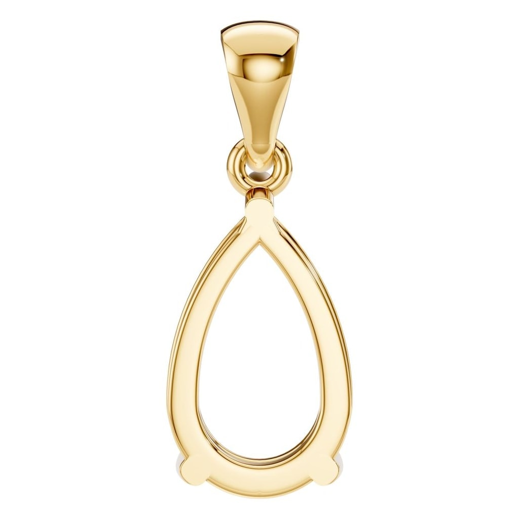 PE-1923 Yellow Gold Pendant UNSET - BACK