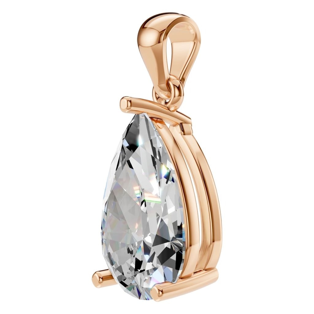 PE-1923 Rose Gold Pendant SET - ANGLE