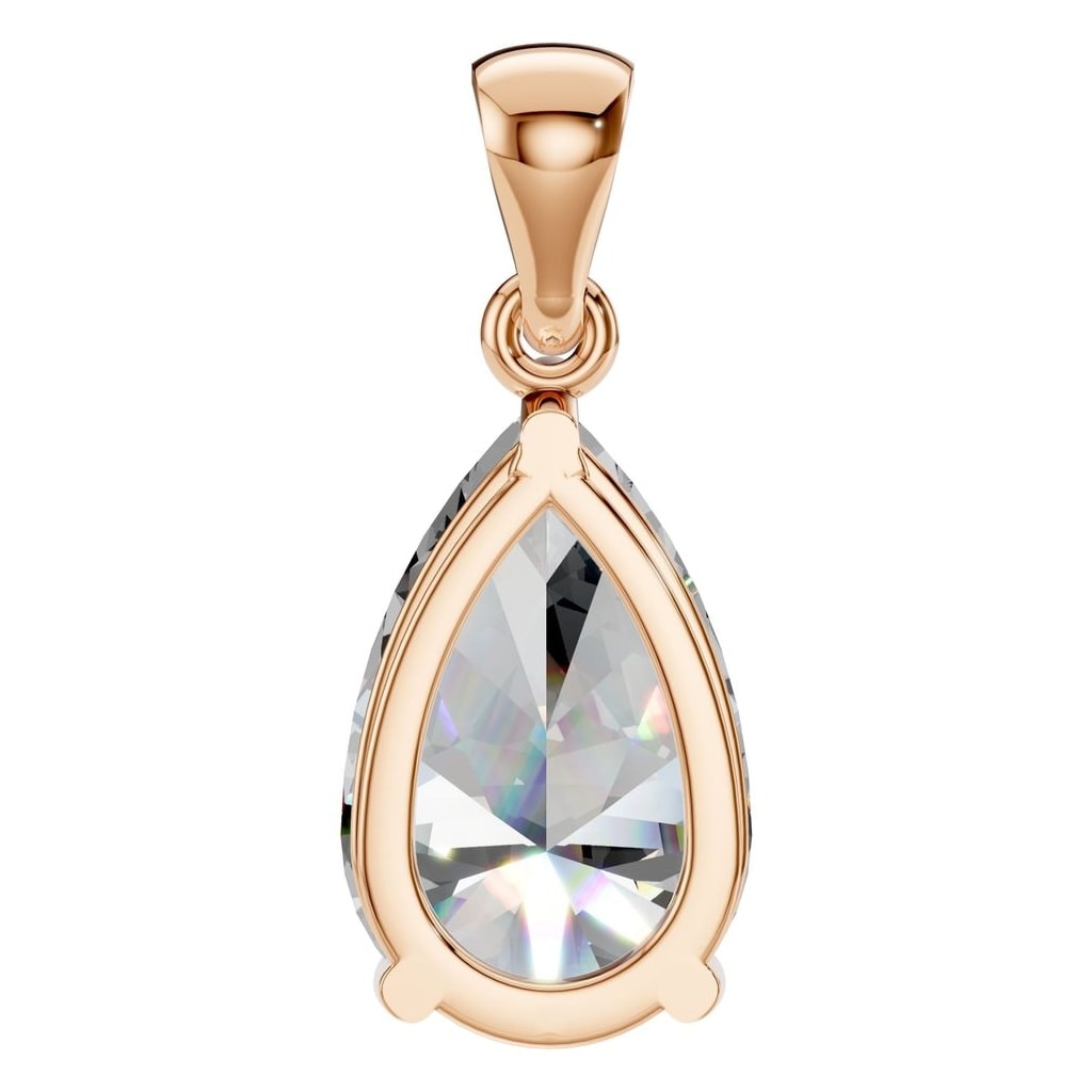 PE-1923 Rose Gold Pendant SET - BACK