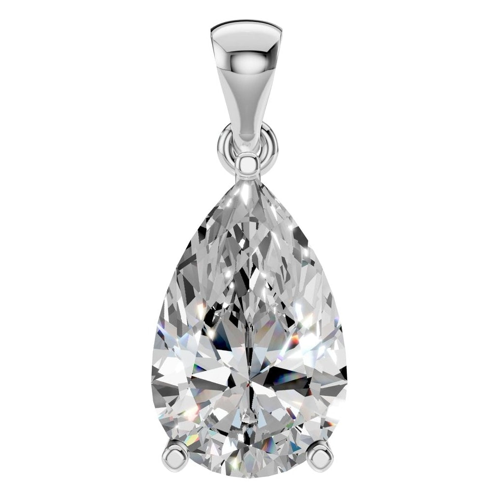 PE-1923 White Gold Pendant SET - Main View