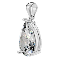 PE-1923 White Gold Pendant SET - ANGLE