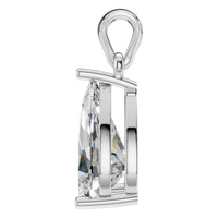PE-1923 White Gold Pendant SET - Side View