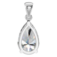 PE-1923 White Gold Pendant SET - BACK