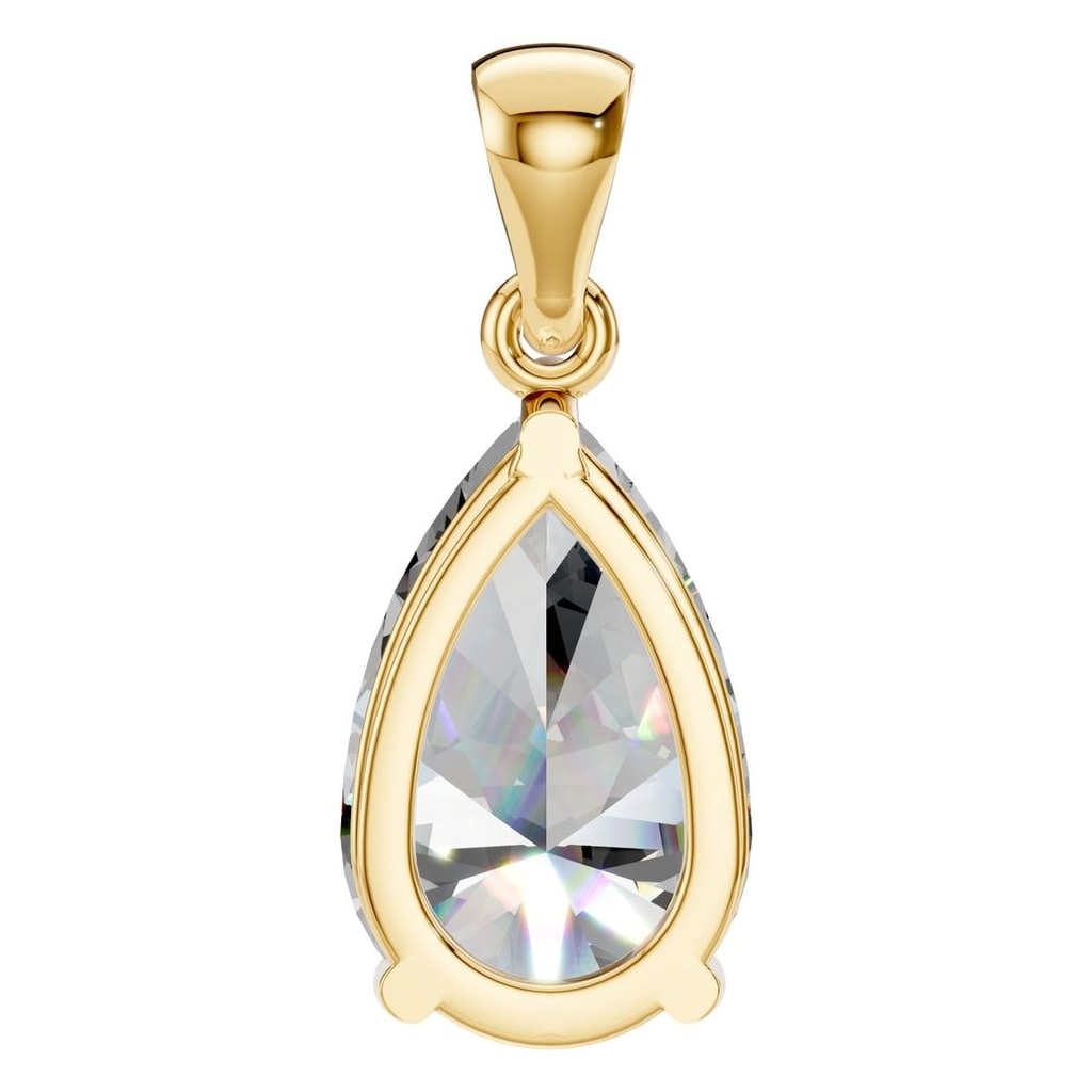 PE-1923 Yellow Gold Pendant SET - BACK