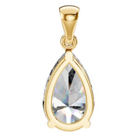 PE-1923 Yellow Gold Pendant SET - BACK