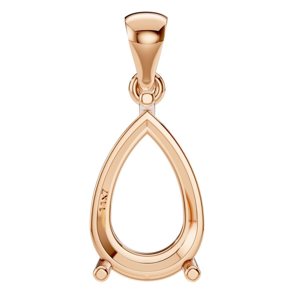 PE-1923 Rose Gold Pendant UNSET - Main View