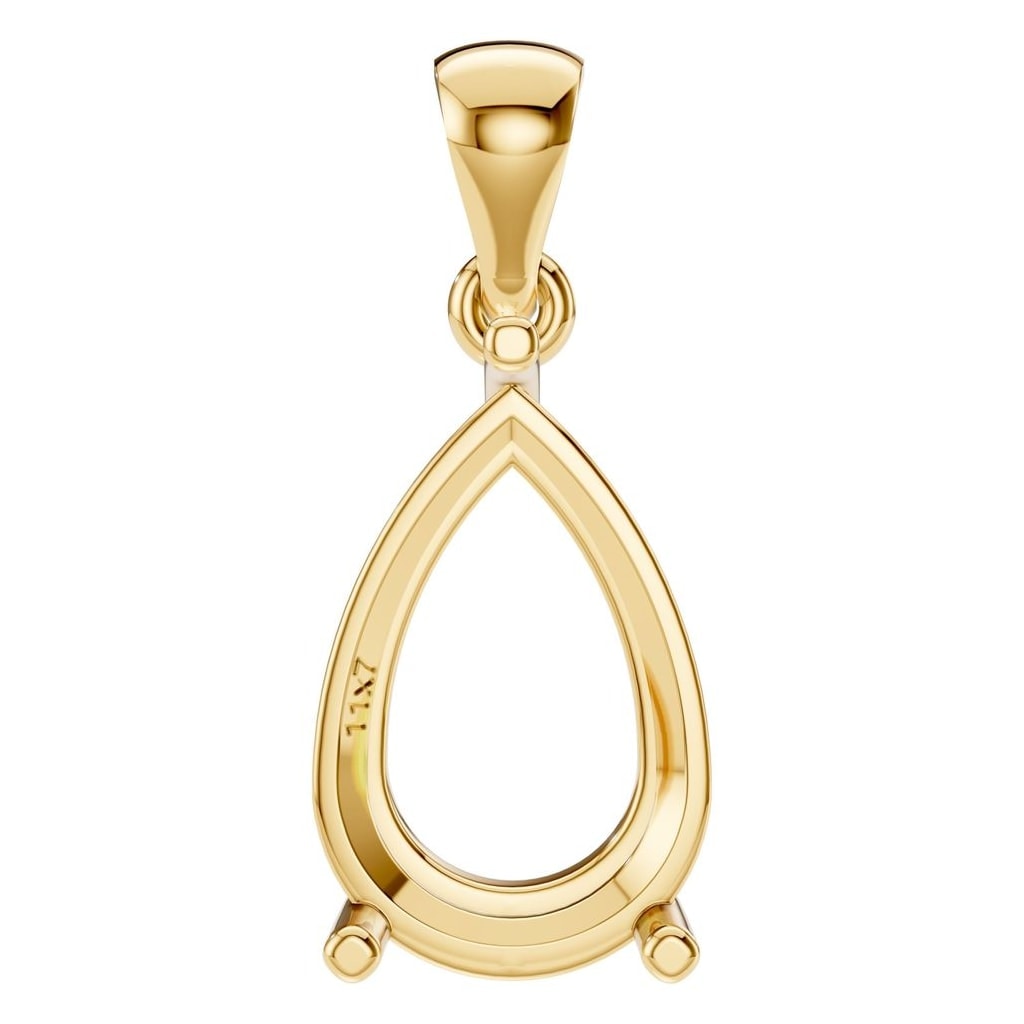 PE-1923 Yellow Gold Pendant UNSET - Main View