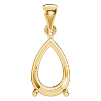 PE-1923 Yellow Gold Pendant UNSET - Main View
