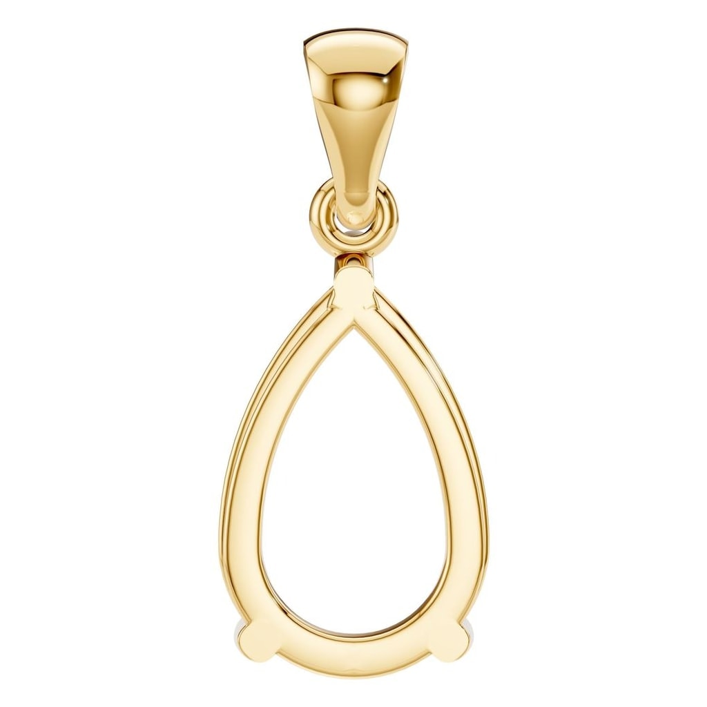 PE-1923 Yellow Gold Pendant UNSET - BACK