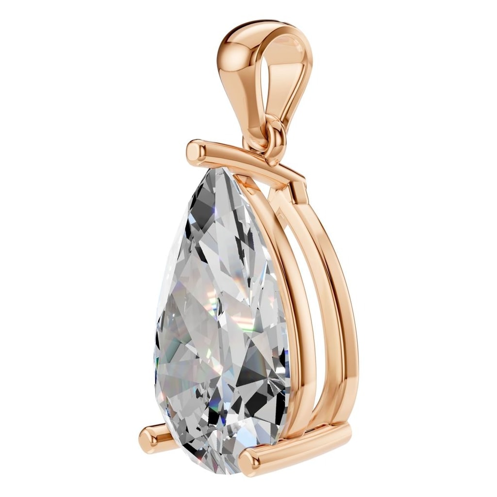 PE-1923 Rose Gold Pendant SET - ANGLE