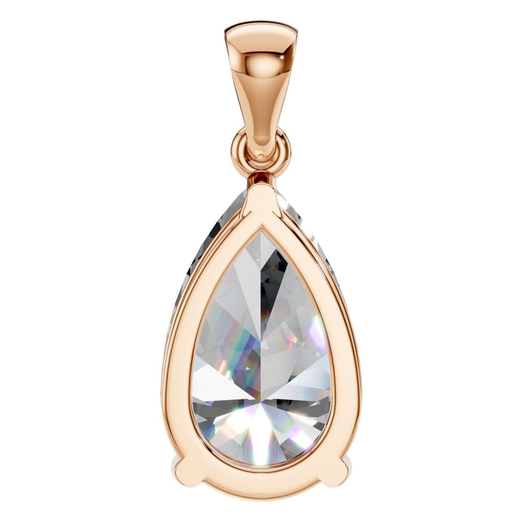PE-1923 Rose Gold Pendant SET - BACK