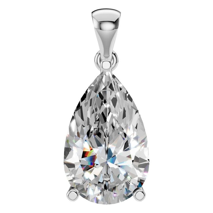 Solitaire Pendant Mounting - Pear 12x7.5mm