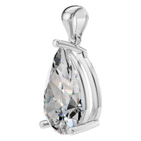 PE-1923 White Gold Pendant SET - ANGLE