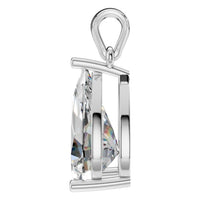 PE-1923 White Gold Pendant SET - Side View