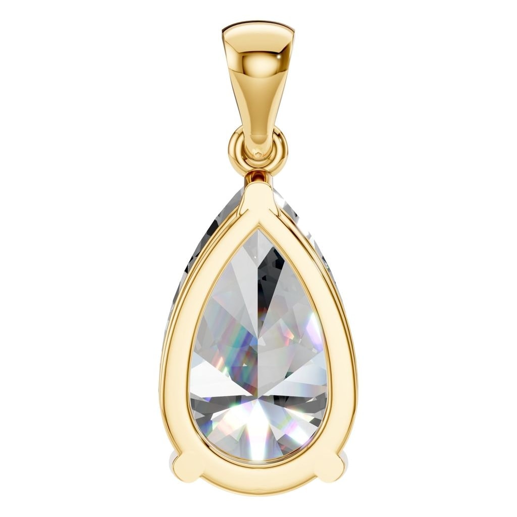 PE-1923 Yellow Gold Pendant SET - BACK
