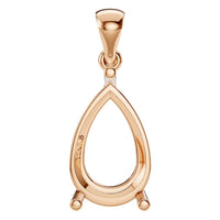 PE-1923 Rose Gold Pendant UNSET - Main View