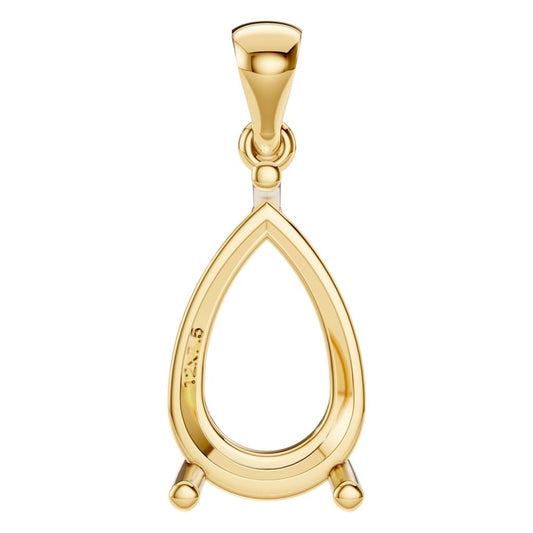PE-1923 Yellow Gold Pendant UNSET - Main View