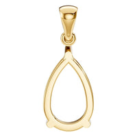 PE-1923 Yellow Gold Pendant UNSET - BACK