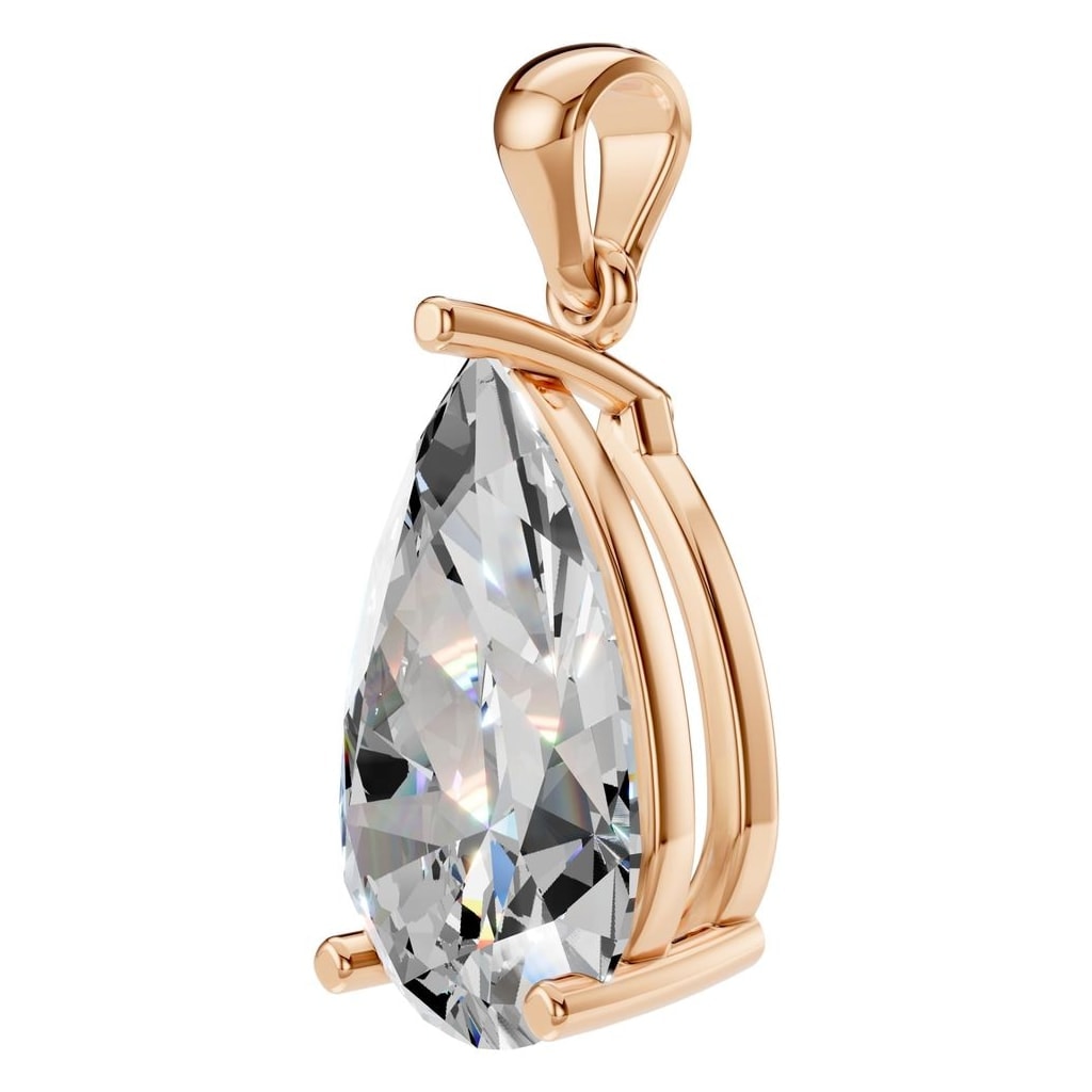 PE-1923 Rose Gold Pendant SET - ANGLE