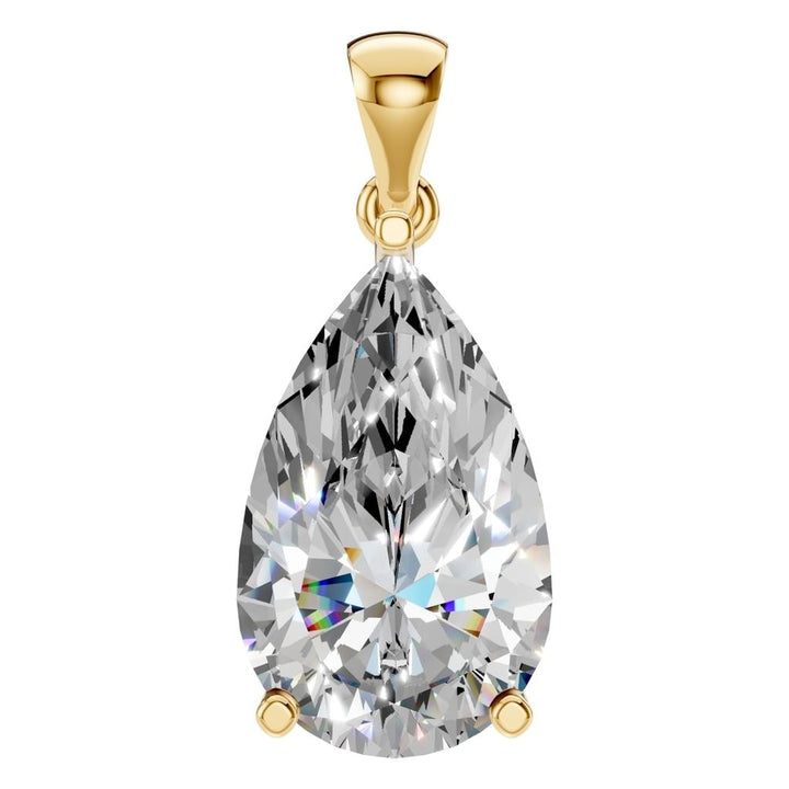Solitaire Pendant Mounting - Pear 13x8mm