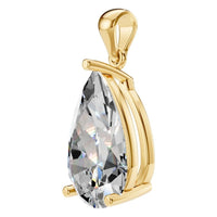 PE-1923 Yellow Gold Pendant SET - ANGLE