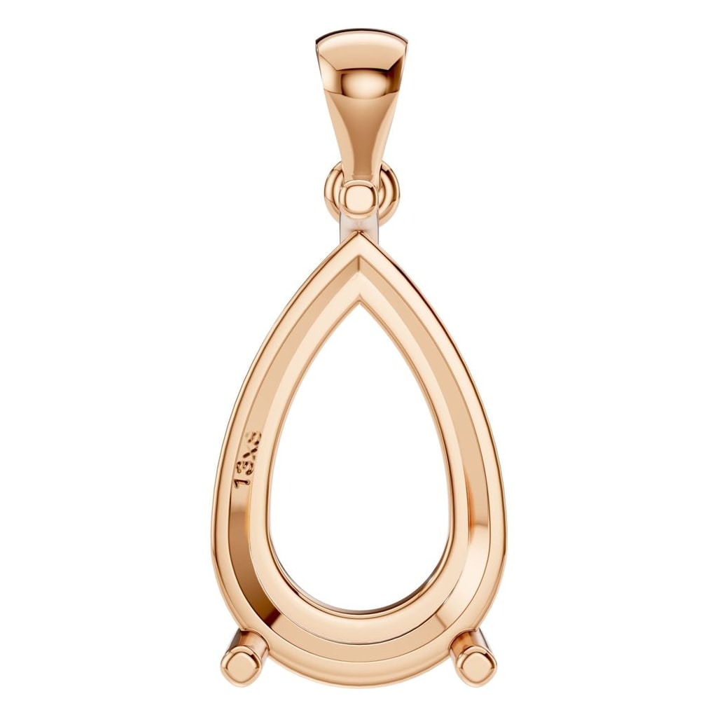 PE-1923 Rose Gold Pendant UNSET - Main View