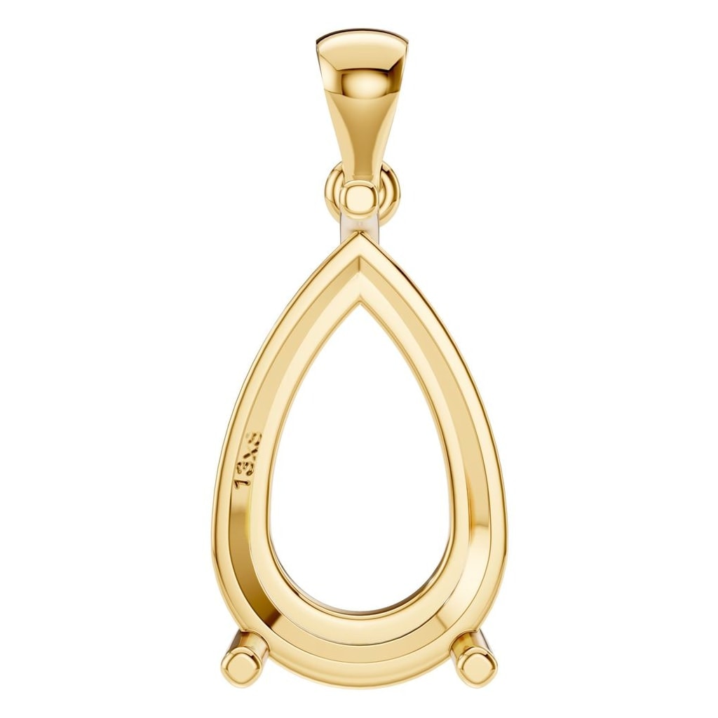 PE-1923 Yellow Gold Pendant UNSET - Main View