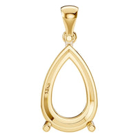 PE-1923 Yellow Gold Pendant UNSET - Main View