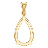 PE-1923 Yellow Gold Pendant UNSET - BACK