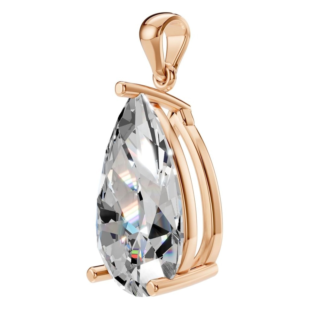 PE-1923 Rose Gold Pendant SET - ANGLE