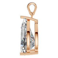 PE-1923 Rose Gold Pendant SET - Side View