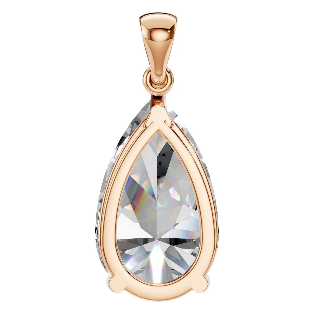 PE-1923 Rose Gold Pendant SET - BACK