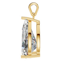 PE-1923 Yellow Gold Pendant SET - Side View