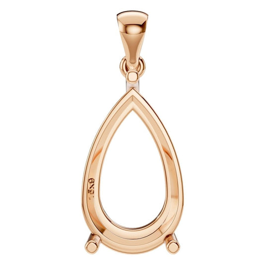 PE-1923 Rose Gold Pendant UNSET - Main View