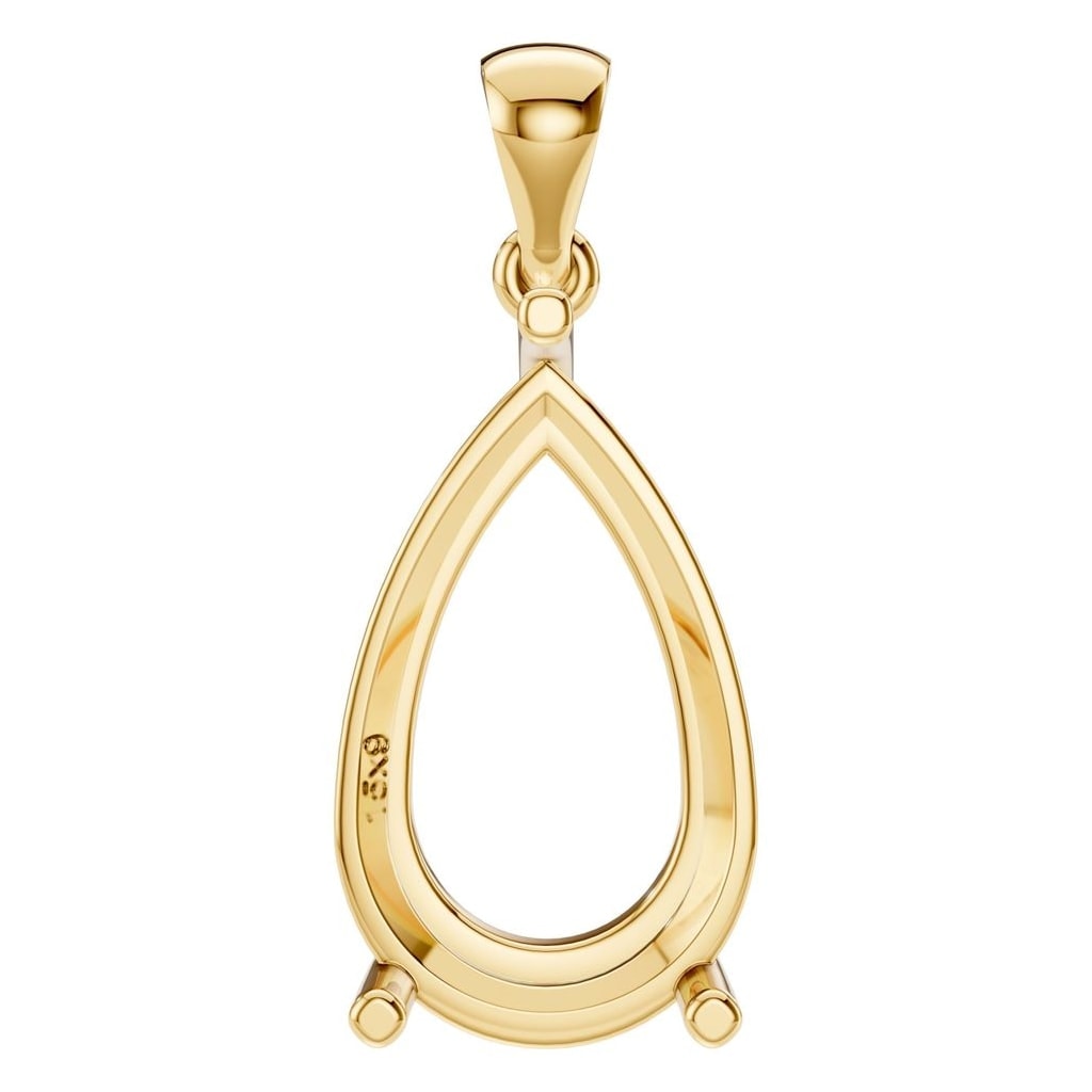 PE-1923 Yellow Gold Pendant UNSET - Main View
