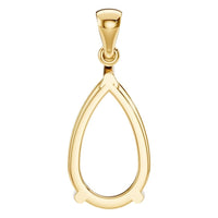 PE-1923 Yellow Gold Pendant UNSET - BACK