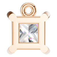 PE-1923 Rose Gold Pendant SET - BACK