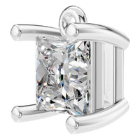 PE-1923 White Gold Pendant SET - ANGLE