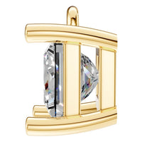 PE-1923 Yellow Gold Pendant SET - Side View