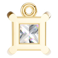 PE-1923 Yellow Gold Pendant SET - BACK